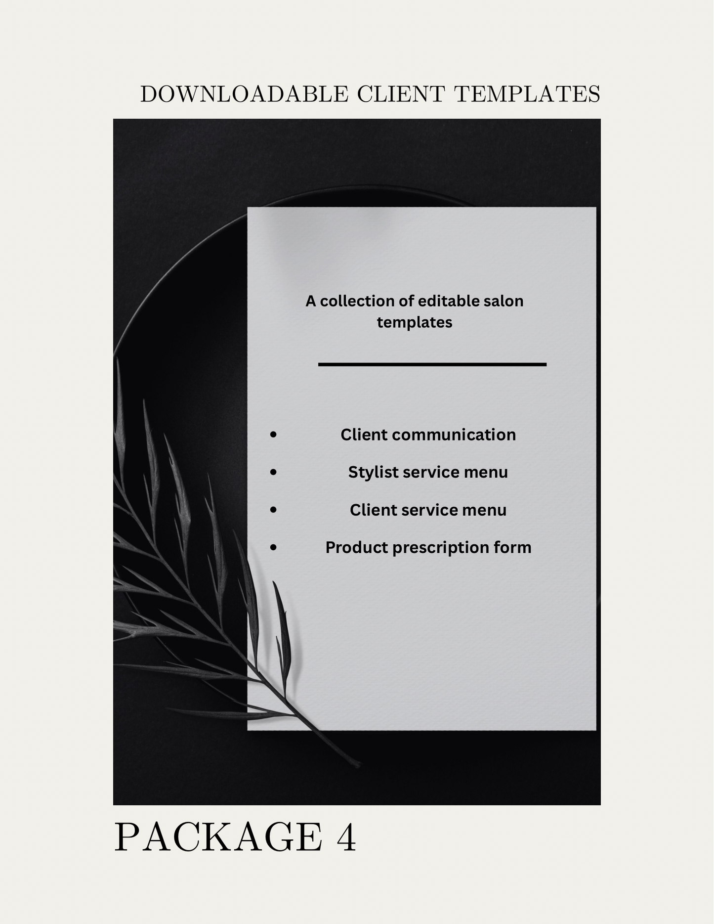 Package 4 | Downloadable Templates